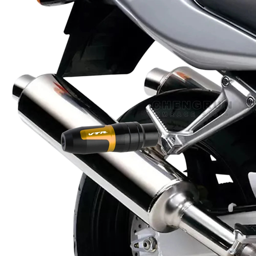 Exhaust Slider Aluminum Falling Protection for Honda VTR 1000 Firestorm SP1 SP2 VTR 250 Accessories Motorcycle Crash Protectors