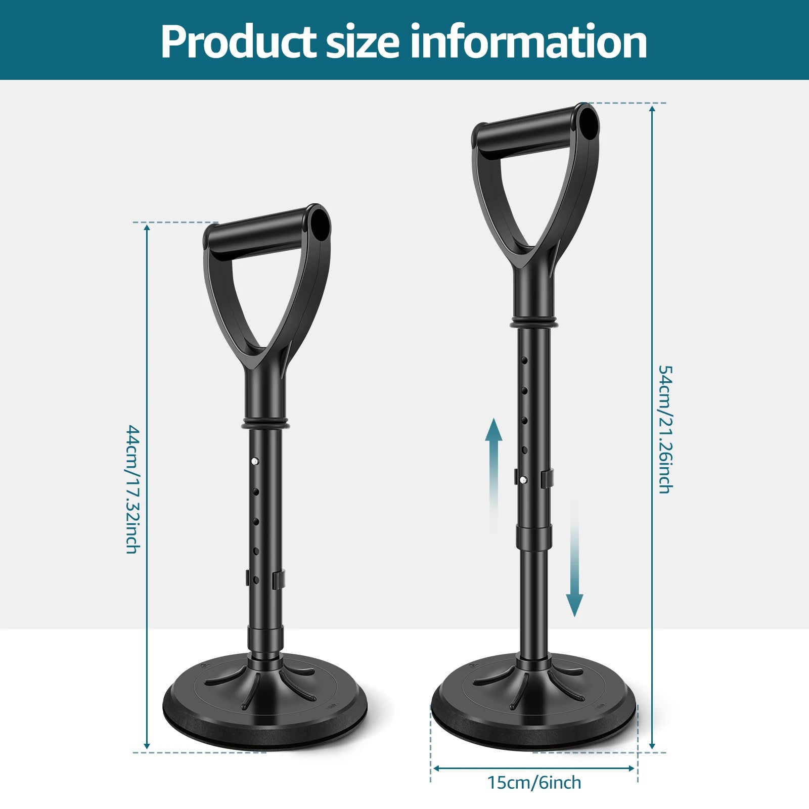 Adjustable Standing Aid Supports Elderly Standing Lift Device Nonslip Mobility Assist Tool For Elderly For Mobile Daily Living