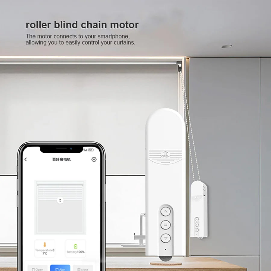 Smart Home curtains with wifi remote Control Electric Automatic Curtain Motor Curtain Opener， Sockets need to be reserved