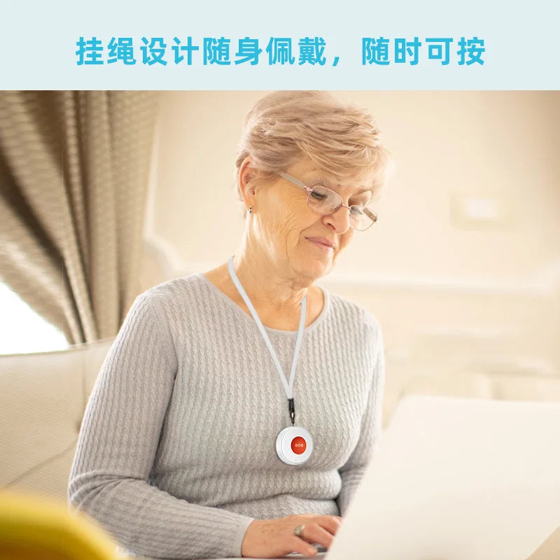 WIFI Tuya Elderly Emergency Rope Collar  Alarm Button SOS   Caregiver Call Elderly Fall Alarm