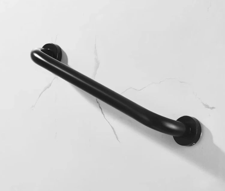 Wall Mounted Bathroom Handrails Shower Bar Black Bathroom Safety Bar for Elderly Grab Bars Handicap Railing for Bathroom Catcher