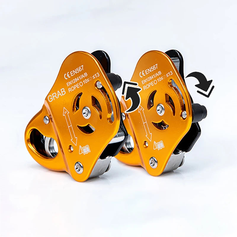 Rock Climb Asending & Descending Safety Equipment Ascender Removable Rope Gripper Automatic Lock Anti Fall Protctive Gear