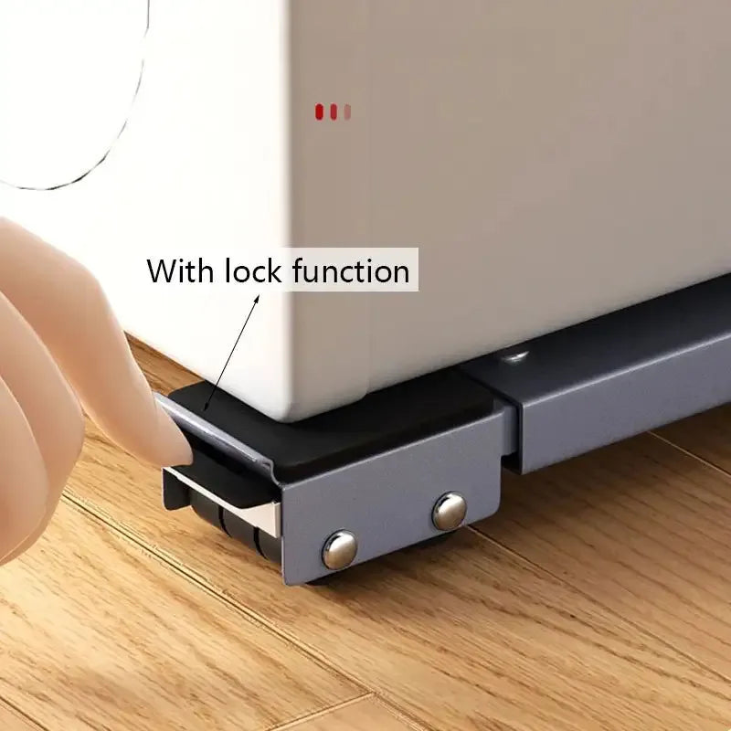 800lbs capacity appliance moving base adjustable height 24 silent wheels locking system extendable support for fridge washer