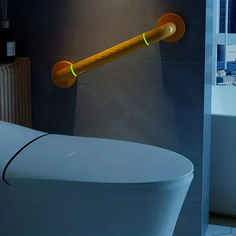 Bathroom With Luminous Safety Anti-fall Handrail Stainless Steel Handle Elderly Non-slip Toilet Armrest Bathroom Accessories