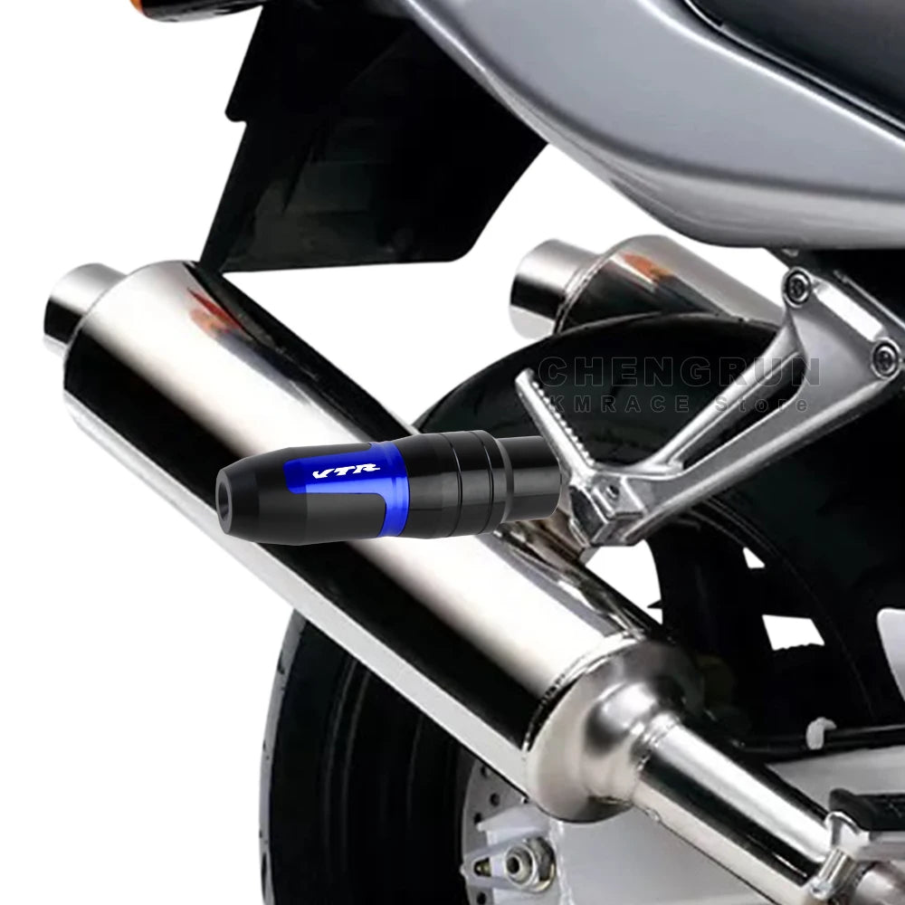 Exhaust Slider Aluminum Falling Protection for Honda VTR 1000 Firestorm SP1 SP2 VTR 250 Accessories Motorcycle Crash Protectors