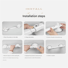 Bathroom handrail railing elderly toilet non-slip safety handle elderly household toilet punch-free suction cup handle