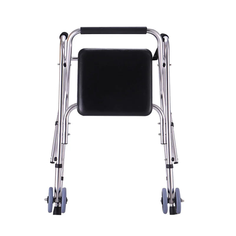 Folding Mobility Frame Medical Walker Foldable Walking Aids Aluminium Alloy Portable Walker Aids for Elderly