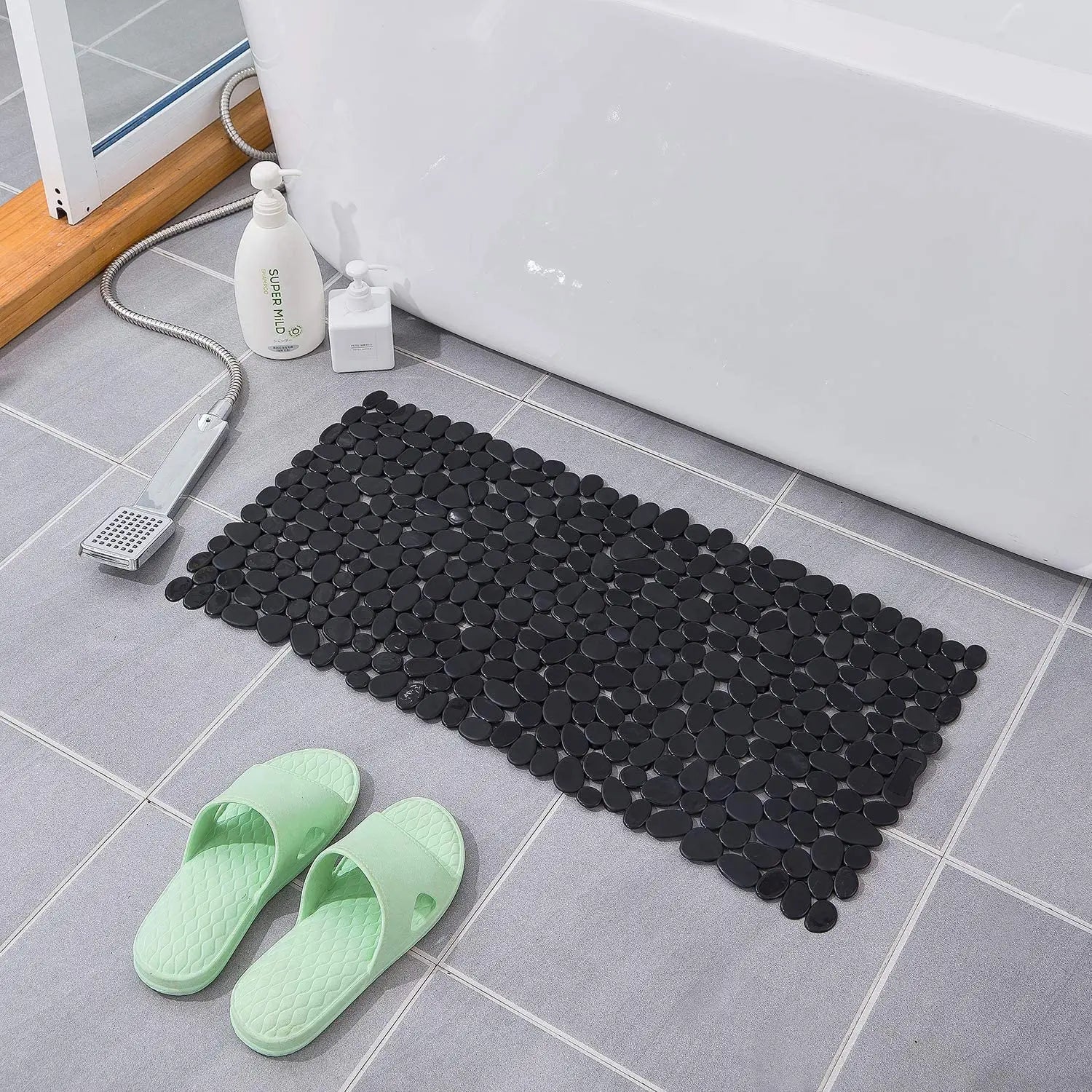 Bathroom Mat Bathtub Bath Mat PVC Large Bathtub Safety Shower Non-slip Bath Mats With Suction Cups Floor Mat