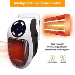 Remote Control Wall Mounted 350W Portable Electric Heater Convenient Room Heater Winter Heating Home Appliance