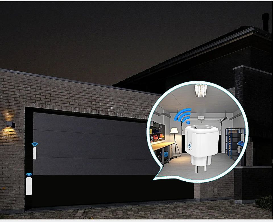 Smart socket&door and window sensor set,Auto On/Off Lighting Linkage,App Remote Control Smart Home Automation Set