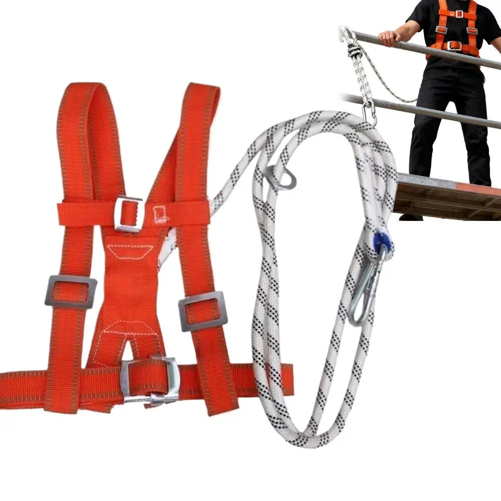 Fall Protection Harness Adjustable Security Equipment Safety Harness Fall Protection for Men Beginners Professionals Window