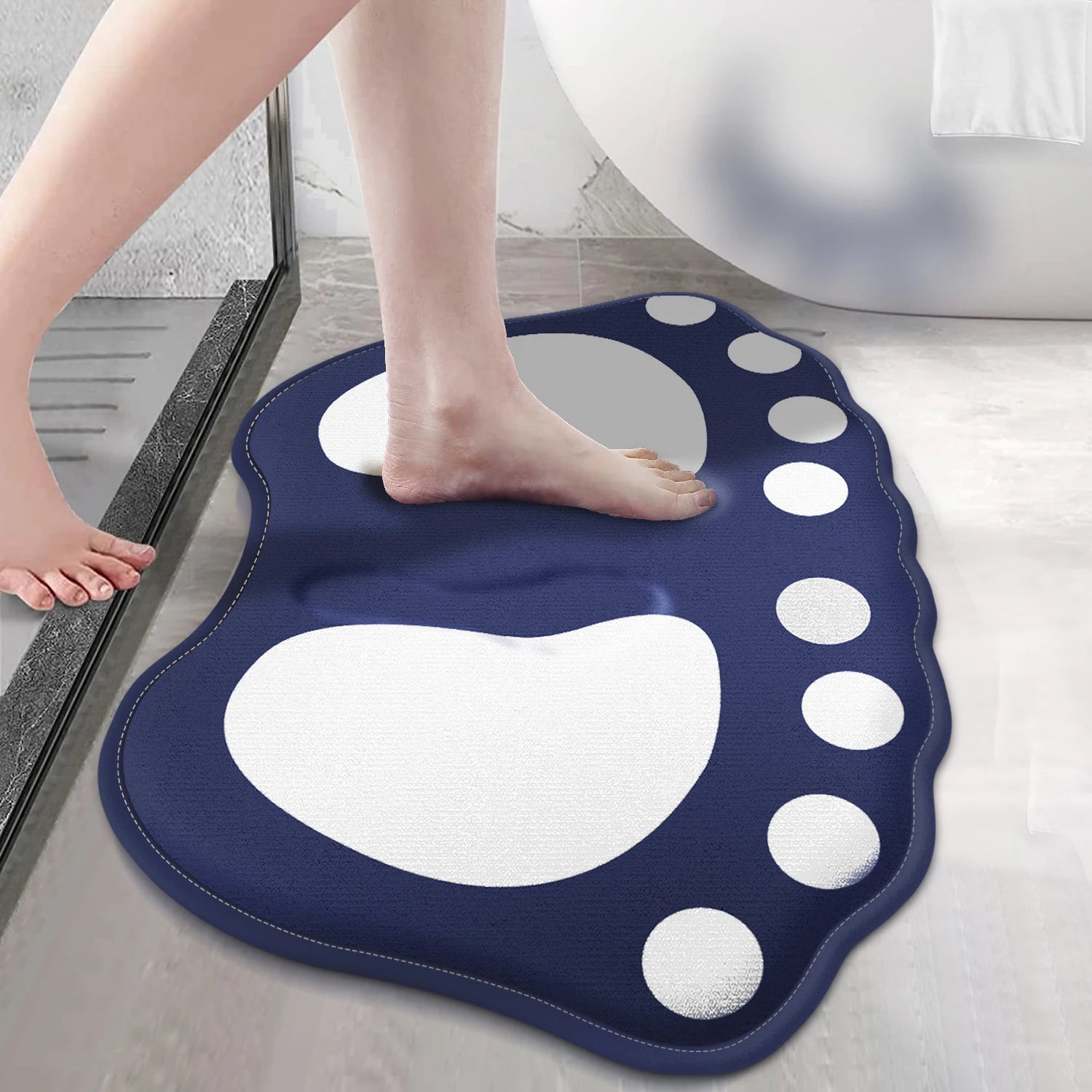 Bath mat anti slip bathroom mat claw pattern bathroom carpet absorbent bathroom carpet door mat floor mat home decoration