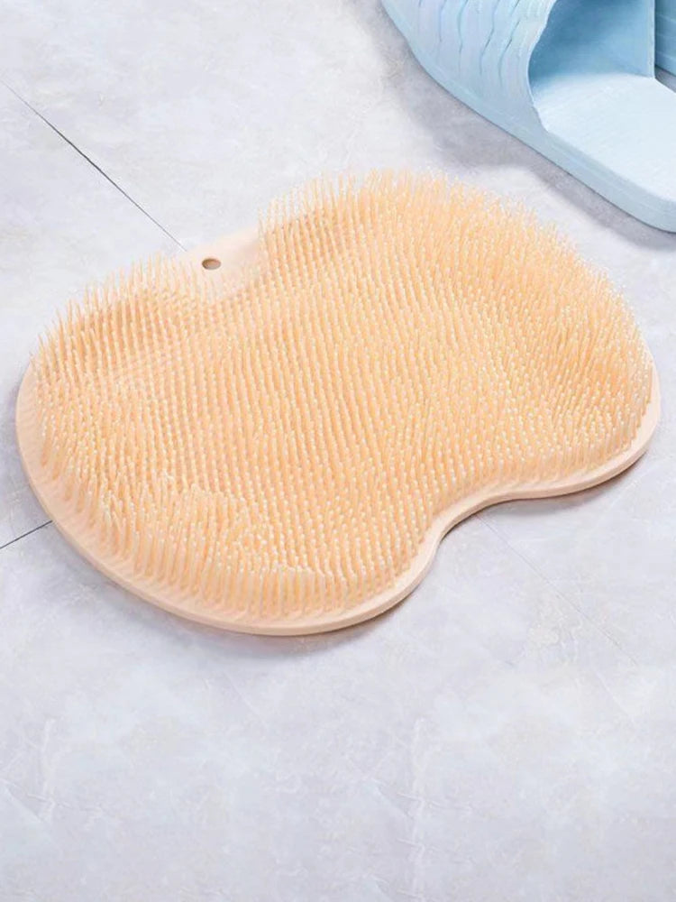 Bathroom Shower Anti Slip Mat, Circular Massage Foot Mat, Back Suction Cup, Foot Scrubber, Back Scrubber, Anti Fall Device