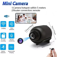 Smart Home Bulb Camera, Wireless 360° Rotation with Two-Way Audio, Perfect for Indoor Security and Baby Monitor