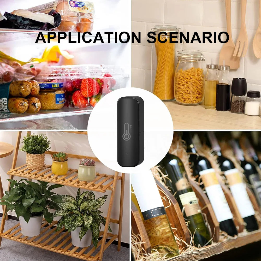 eWelink Smart Temperature and Humidity Sensor Home Environment Monitor APP control work with ZIgbee gateway