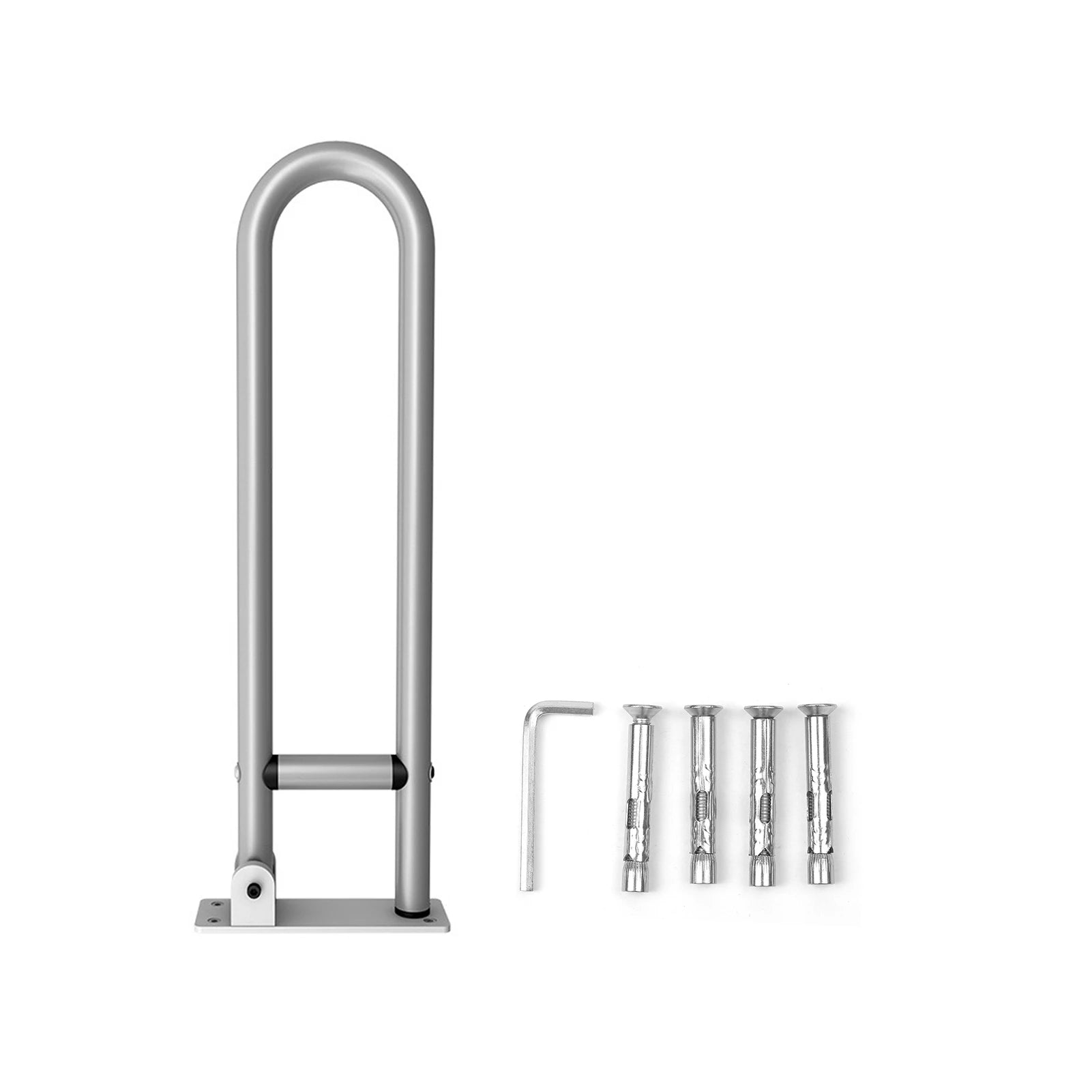 Handrail for Toilet Anti-Fall / Anti-Slip Bathroom Handrail Flip-Up Safety Handrail Screw-In Safety Grab Bar Handle