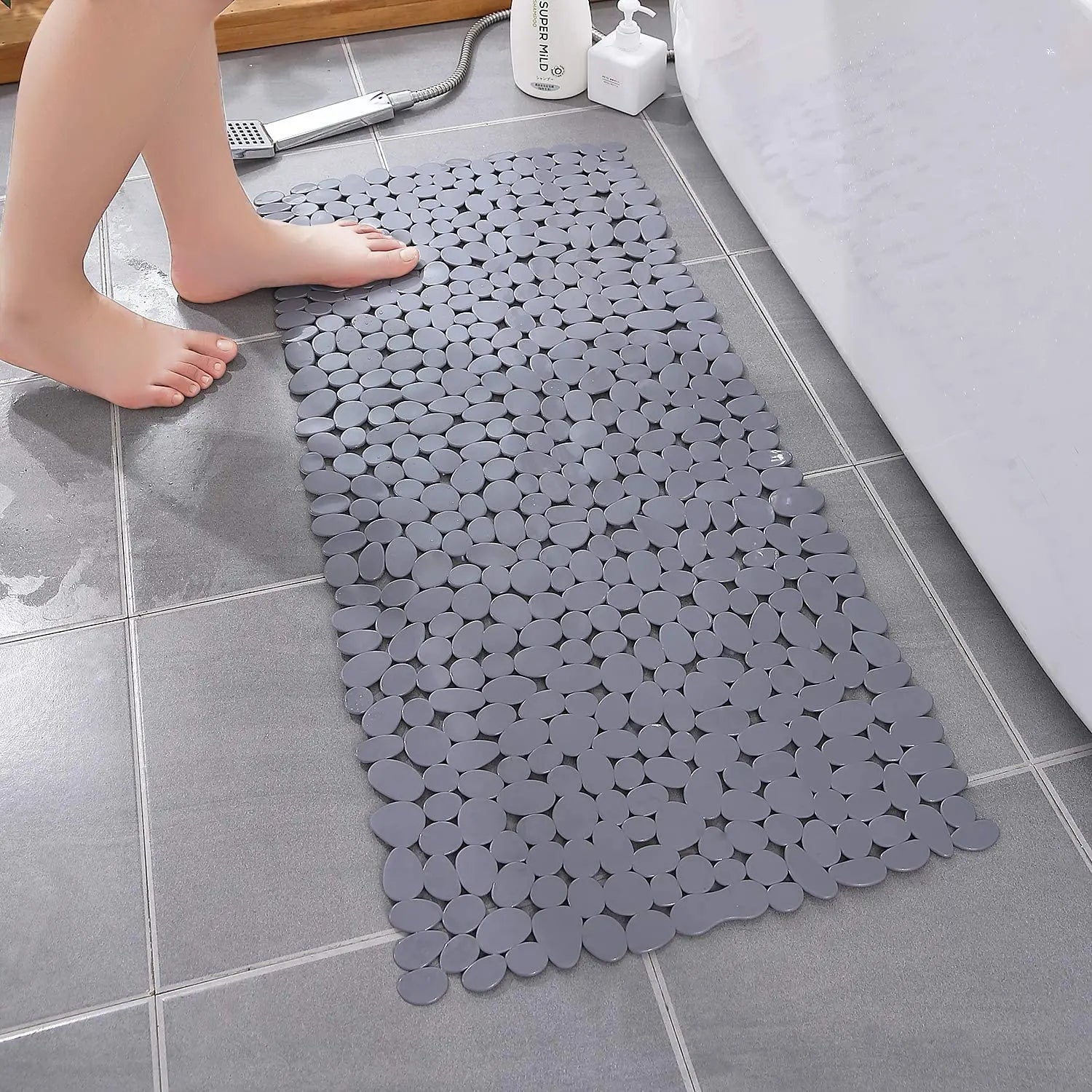 Bathroom Mat Bathtub Bath Mat PVC Large Bathtub Safety Shower Non-slip Bath Mats With Suction Cups Floor Mat