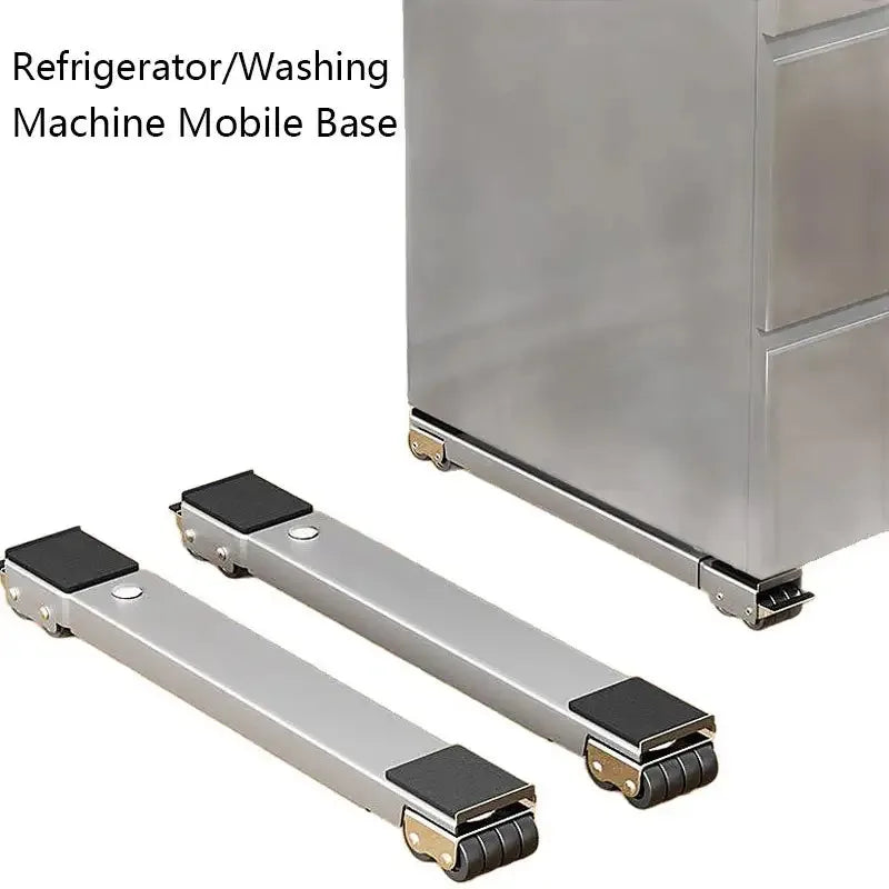 800lbs capacity appliance moving base adjustable height 24 silent wheels locking system extendable support for fridge washer