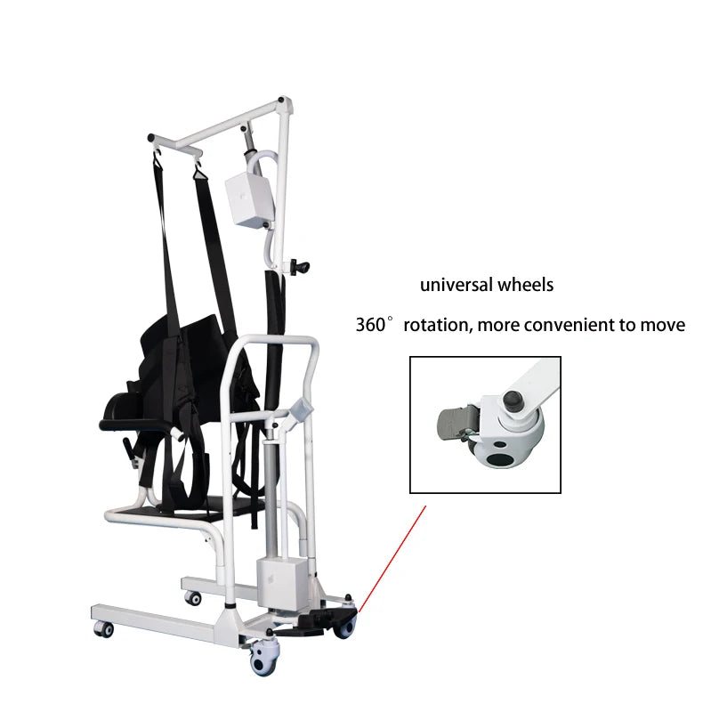 Assistive nursing for elderly/disabled individuals to assist in standing and lifting patient transfer devices