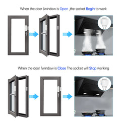Smart socket&door and window sensor set,Auto On/Off Lighting Linkage,App Remote Control Smart Home Automation Set