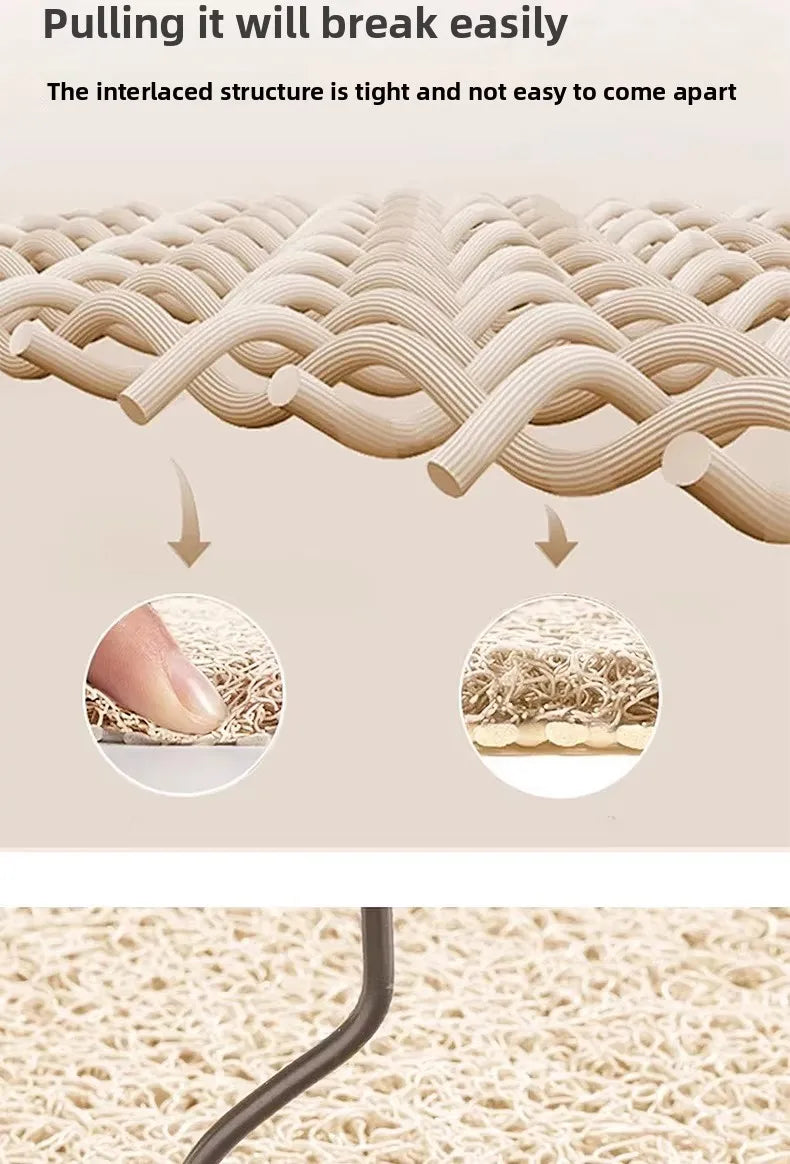 Bathroom bathroom anti-slip mat, wire ring floor mat, shower room toilet floor mat hollow and anti-fall