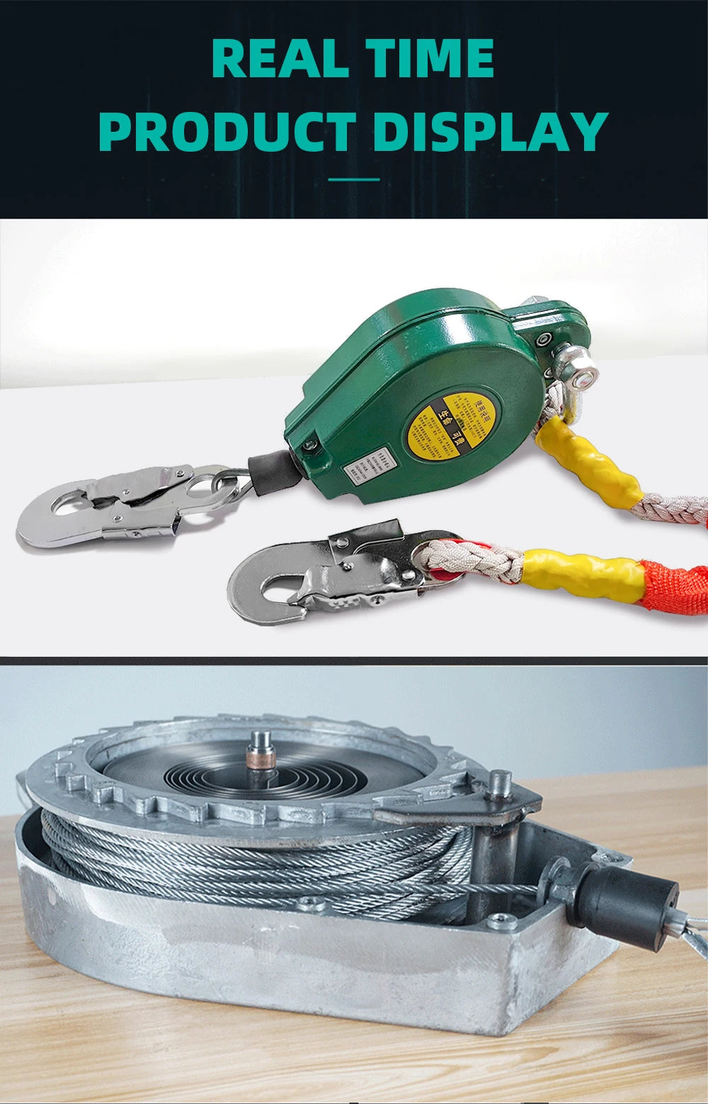 Anti-Fall Device Self Retracting Lifeline Safety Fall Arrester Speed Differential Self-Locking Fall Arrester 3/10m