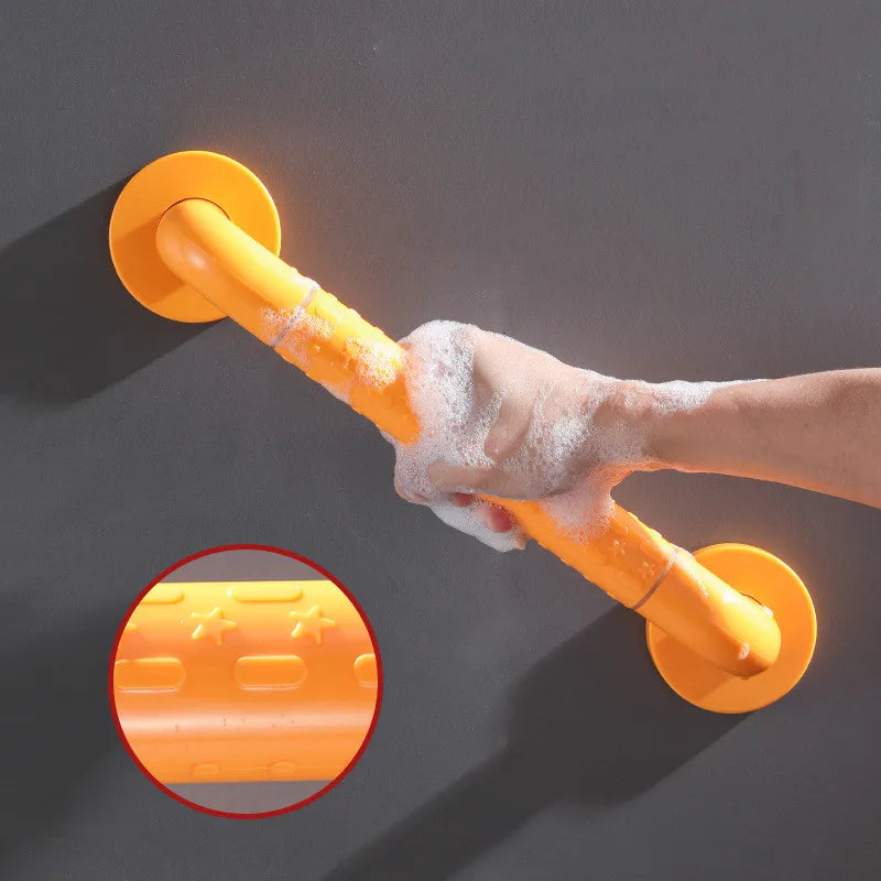 Bathroom Safety Handle with Anti-slip granules Sturdy Shower Grab Bar Toilet Bathtub Stairway Handrail Anti-Slip Grip Disabled