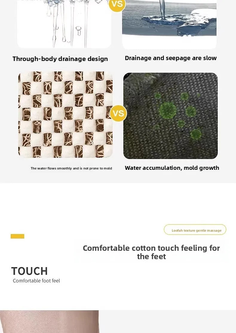 Bathroom bathroom anti-slip mat, wire ring floor mat, shower room toilet floor mat hollow and anti-fall