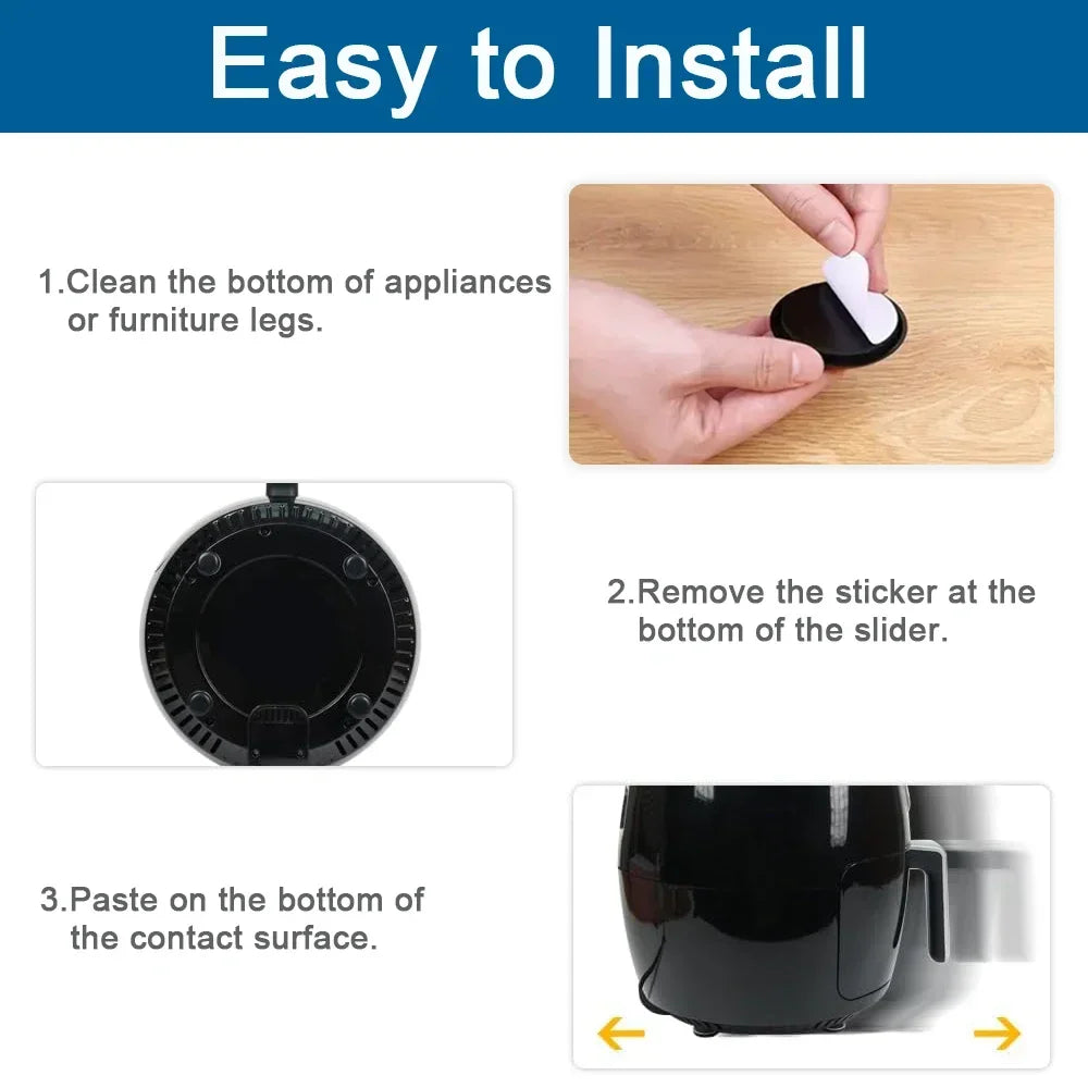24/4Pcs Appliance Slider, Appliance Sliders for Kitchen Appliances, Small Appliance Slider for Most Countertop Furniture Cups
