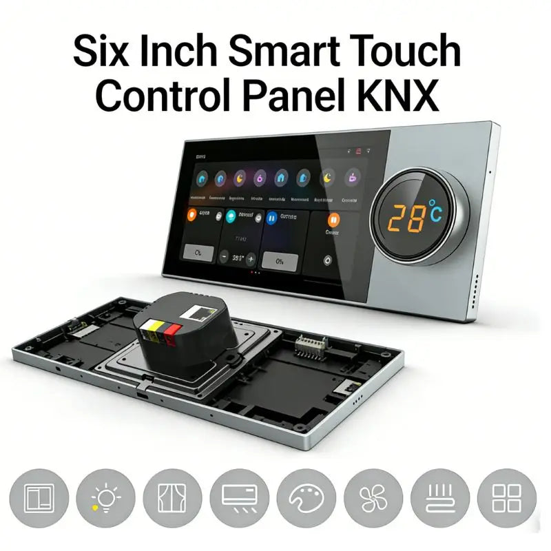 Smart Home Devices 6 Inch knx Multi-functional Touch Screen Control Panel Central Controller for  Scenes Switch
