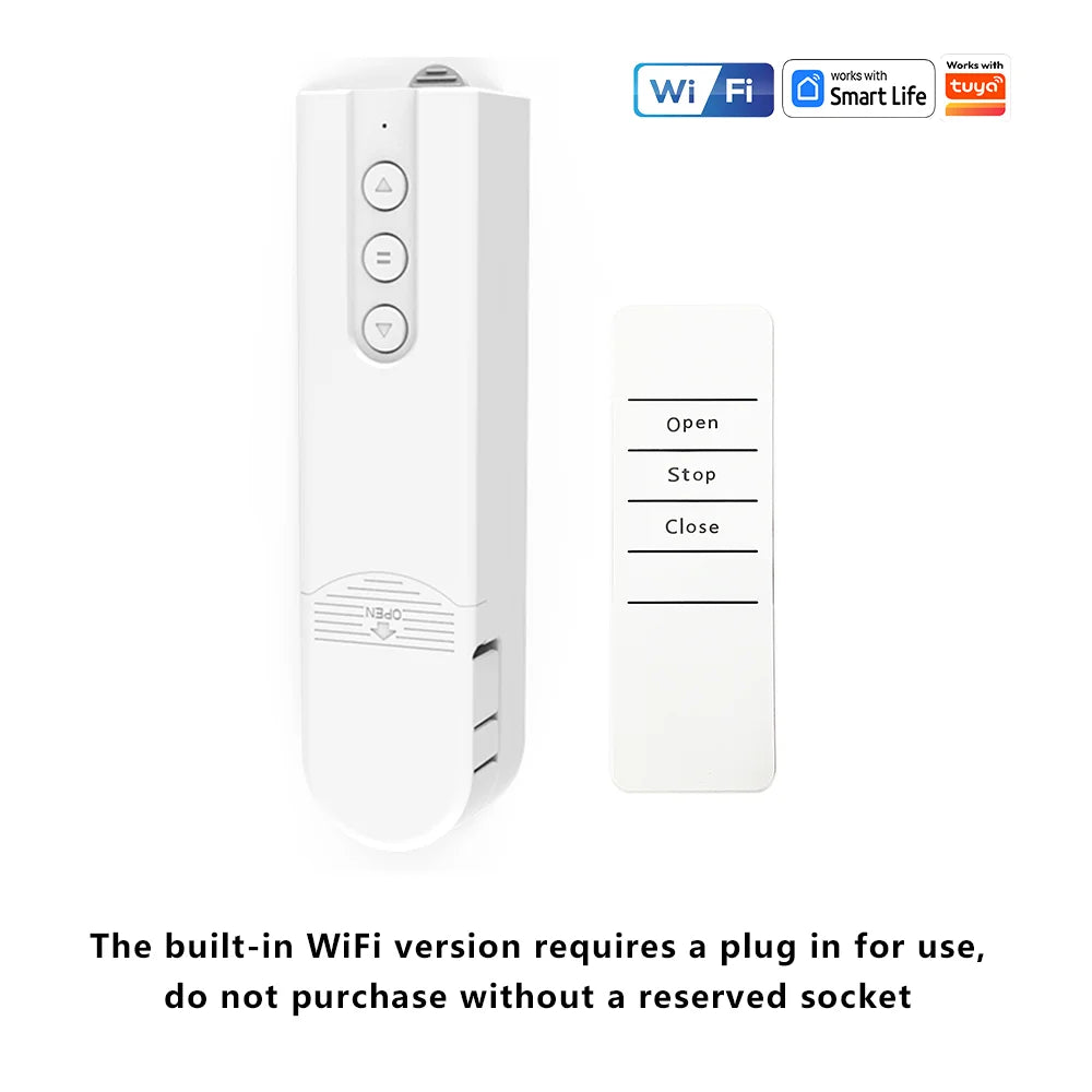 Smart Home curtains with wifi remote Control Electric Automatic Curtain Motor Curtain Opener， Sockets need to be reserved