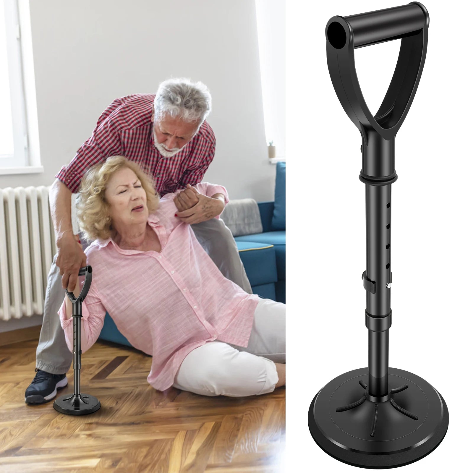 Mobility Aids Tool Adjustable Standing Assist Device Portability Standing Aid Device Stable Supports Equipment for Rising Indoor