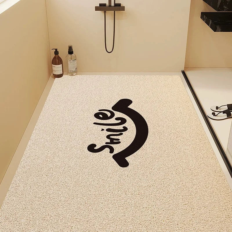 Bathroom bathroom anti-slip mat, wire ring floor mat, shower room toilet floor mat hollow and anti-fall