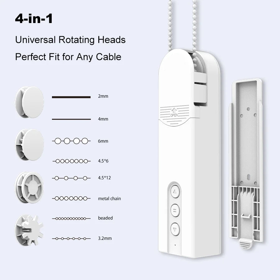 Smart Home curtains with wifi remote Control Electric Automatic Curtain Motor Curtain Opener， Sockets need to be reserved
