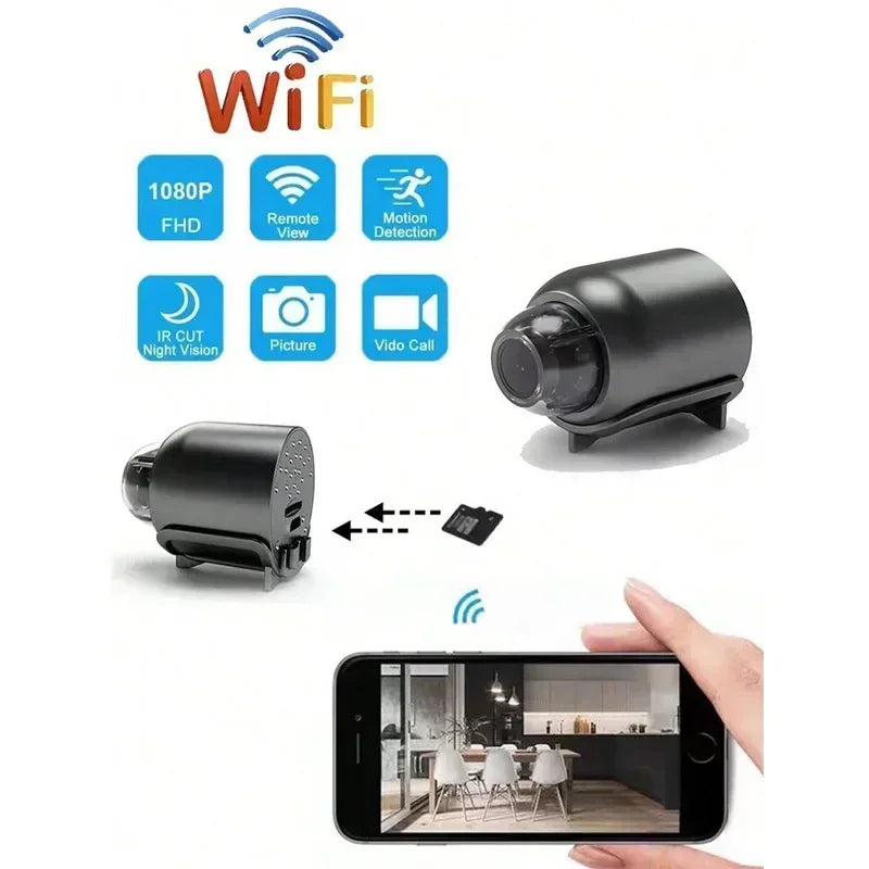 Smart Home Bulb Camera, Wireless 360° Rotation with Two-Way Audio, Perfect for Indoor Security and Baby Monitor