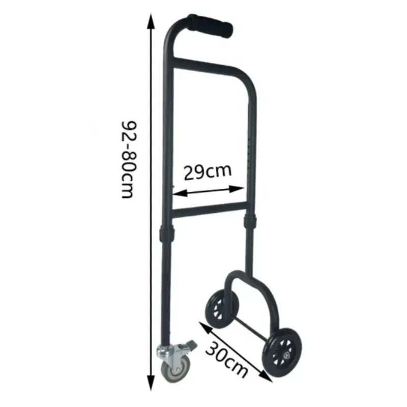 Adjustable Mobility Aid Cane with Support Handle, Elderly Toilet & Sofa Riser, Home Safety Grab Bar for Seniors Disabled
