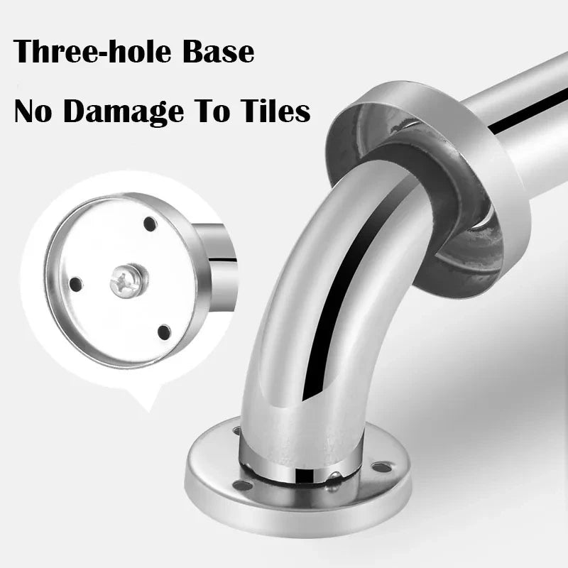 Bathroom Tub Toilet Handrail Grab Bar Shower Safety Support Handle Towel Rack hower Handle Safety Helping Handle Towel Rack