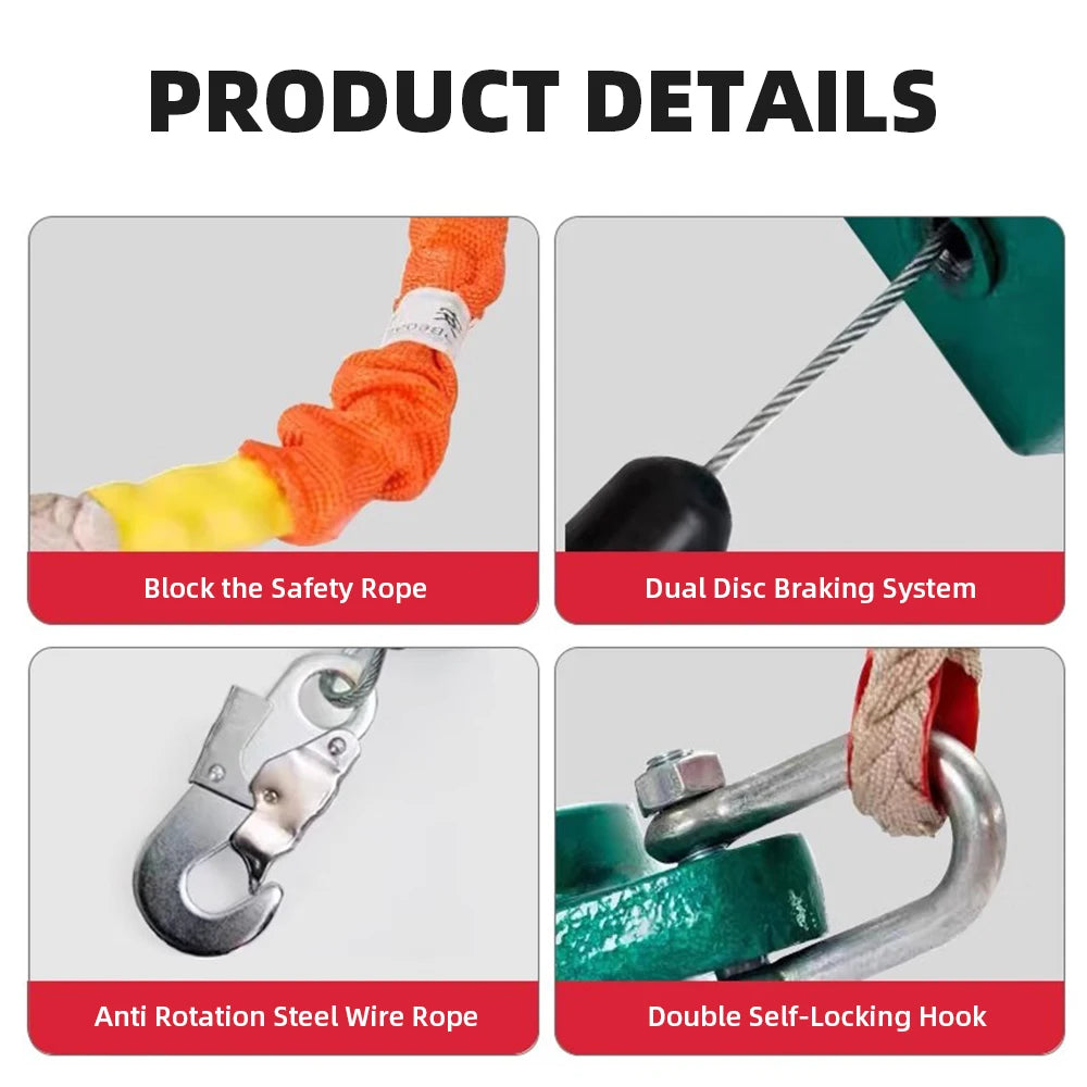 Anti-Fall Device Self Retracting Lifeline Safety Fall Arrester Speed Differential Self-Locking Fall Arrester 3/10m
