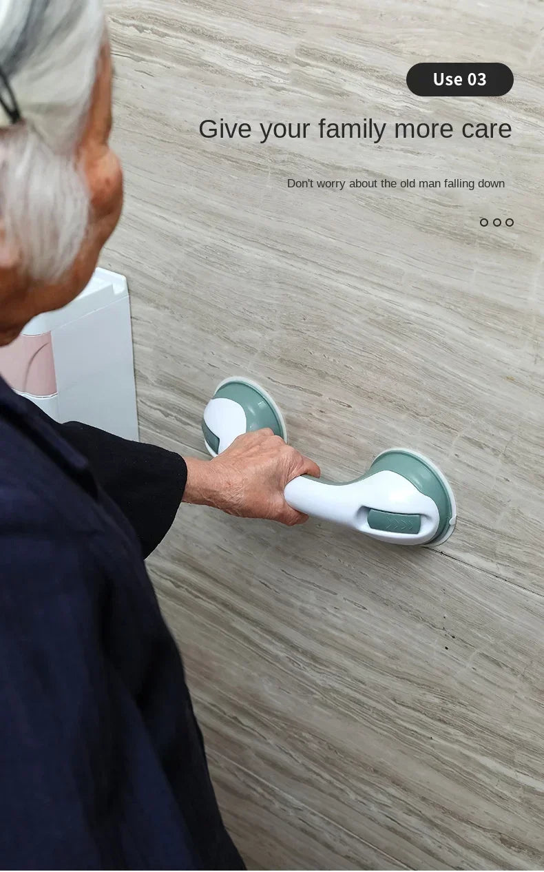 Bathroom Anti Slip Elderly Safety Helping Handle Shower Handle Support Toilet Safe Grab Bar Vacuum Sucker Suction Cup Handrail
