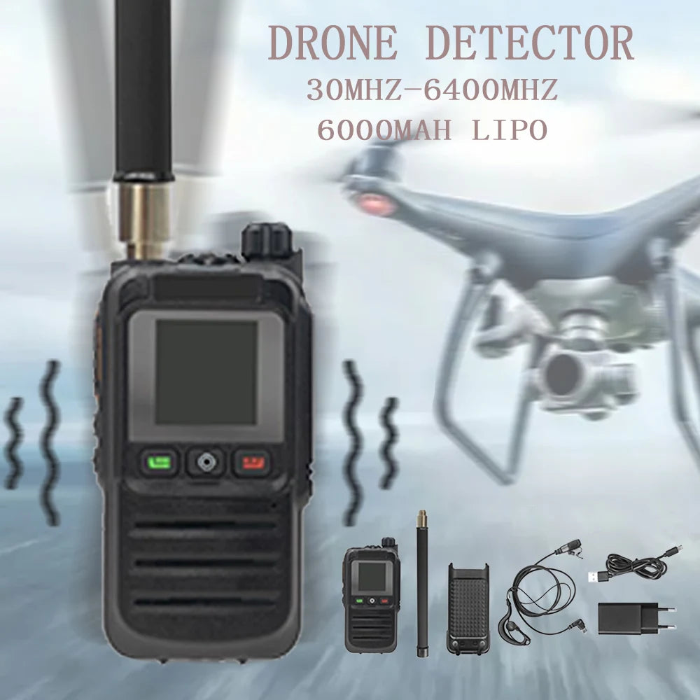 Handheld Drone Detection Early Warning Defence System UAV FPV RF Autel Mavic 3 Counter Anti-Drone Signal Detector Device