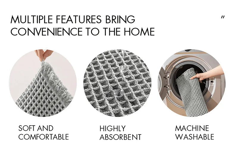 Bathroom Mat Woven Floor Mat Bathroom Floor Mat Entrance Absorbent Carpet Household Toilet Anti Slip Foot Mat Bathroom Door Mat