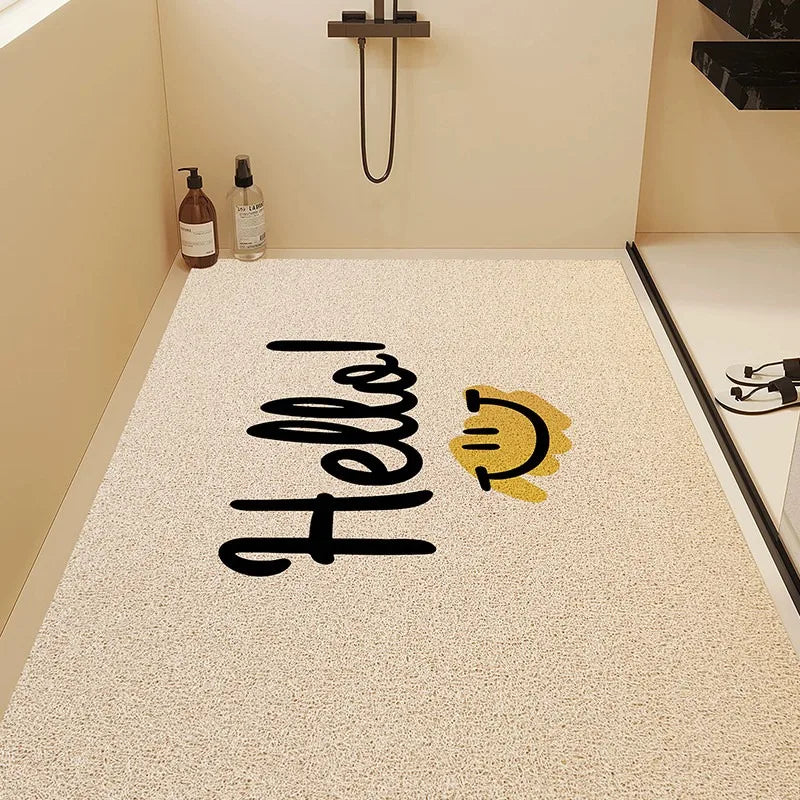 Bathroom bathroom anti-slip mat, wire ring floor mat, shower room toilet floor mat hollow and anti-fall