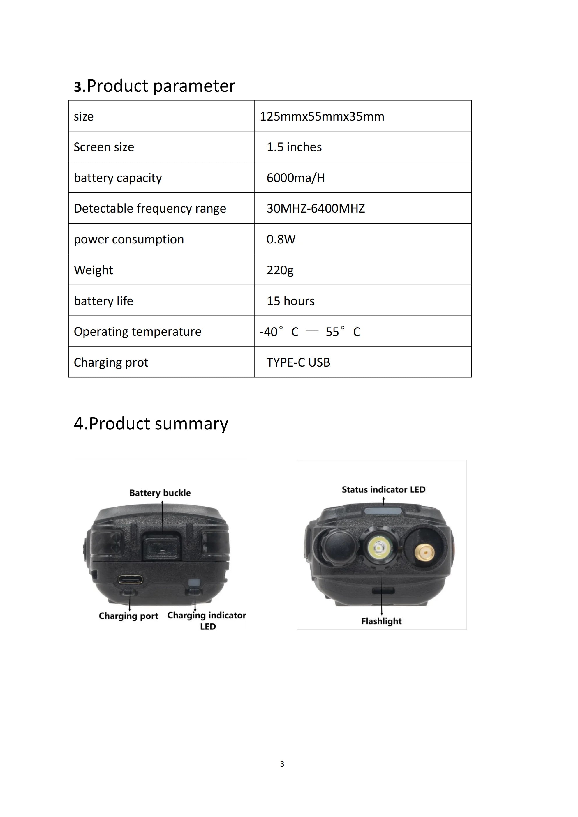 Handheld Drone Detection Early Warning Defence System UAV FPV RF Autel Mavic 3 Counter Anti-Drone Signal Detector Device