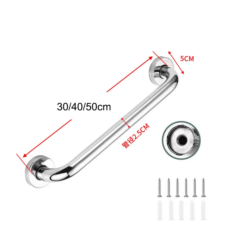 Bathroom Tub Toilet Handrail Grab Bar Shower Safety Support Handle Towel Rack hower Handle Safety Helping Handle Towel Rack
